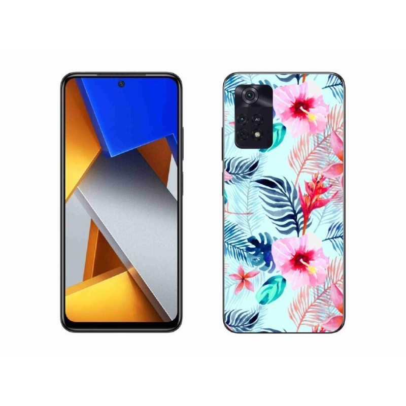 Gélový kryt mmCase na mobil Xiaomi Poco M4 Pro 4G - kvety