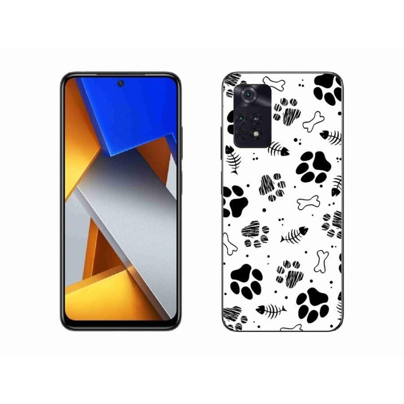 Gélový kryt mmCase na mobil Xiaomi Poco M4 Pro 4G - psie labky 1