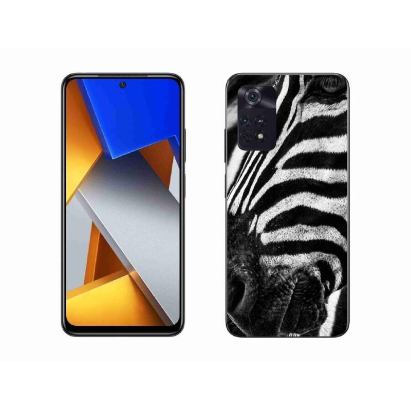 Gélový kryt mmCase na mobil Xiaomi Poco M4 Pro 4G - zebra