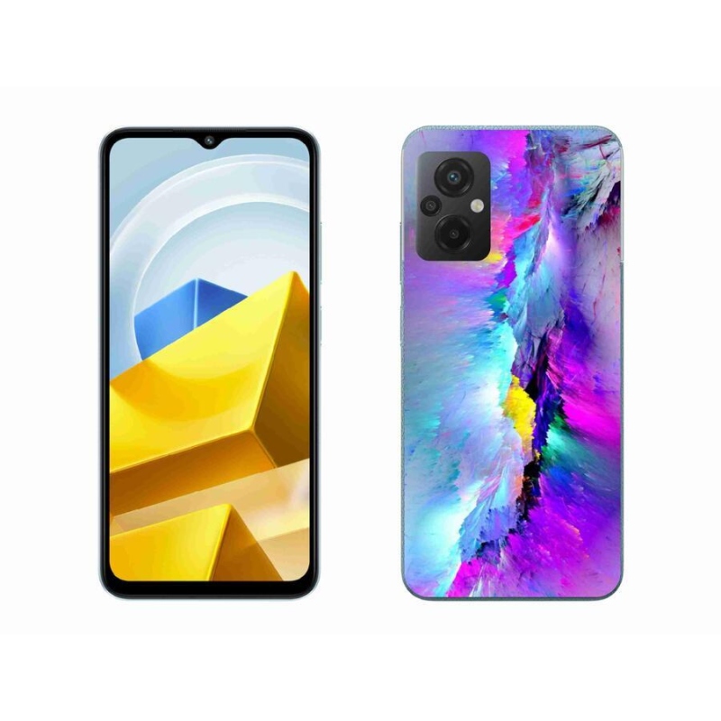Gélový kryt mmCase na mobil Xiaomi Poco M5 4G - abstrakt