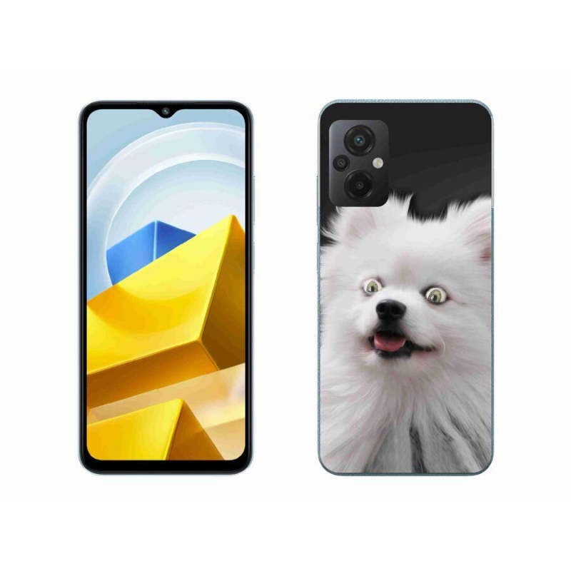 Gélový kryt mmCase na mobil Xiaomi Poco M5 4G - biely špic