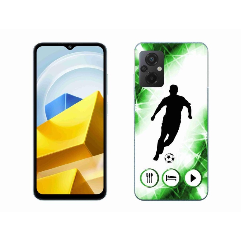 Gélový kryt mmCase na mobil Xiaomi Poco M5 4G - futbalista