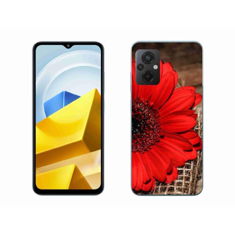 Gélový kryt mmCase na mobil Xiaomi Poco M5 4G - gerbera