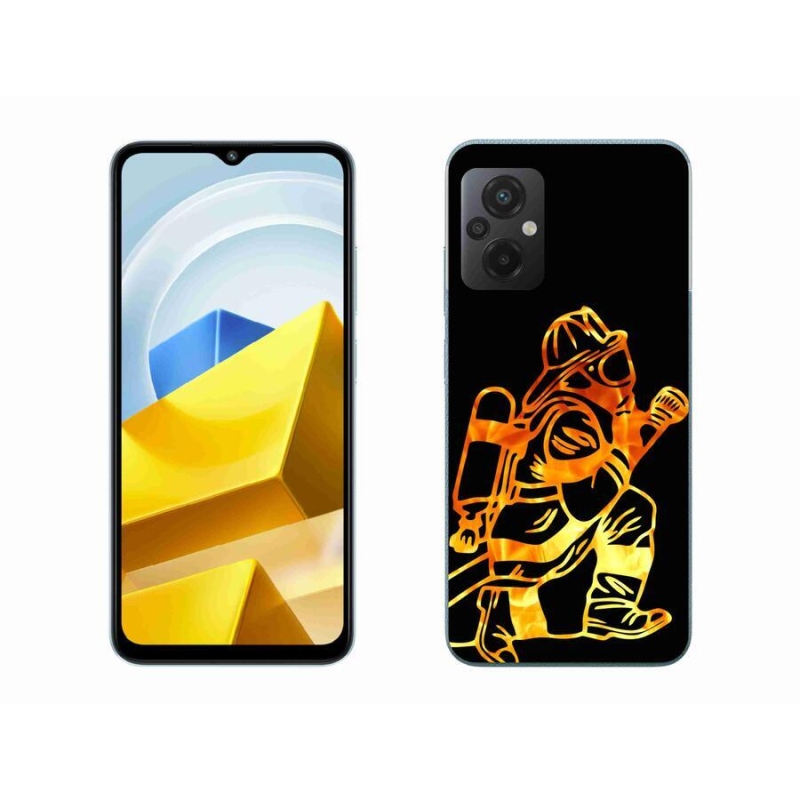 Gélový kryt mmCase na mobil Xiaomi Poco M5 4G - hasič 1
