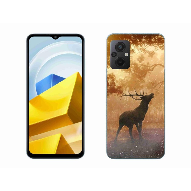 Gélový kryt mmCase na mobil Xiaomi Poco M5 4G - jeleň v ruji