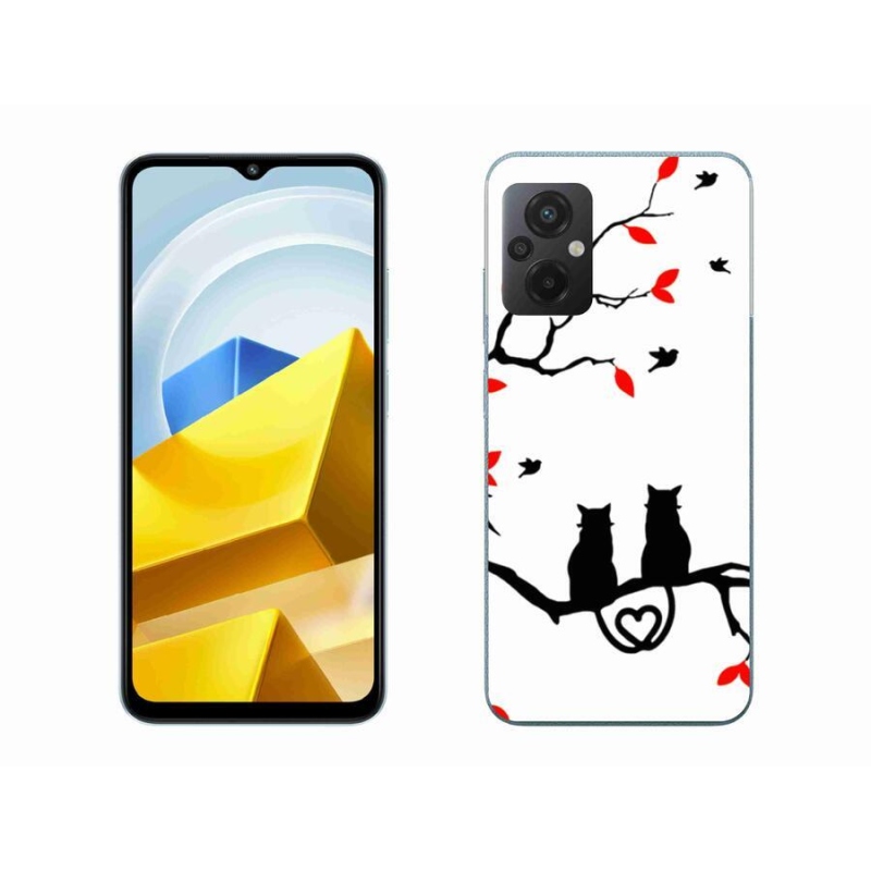 Gélový kryt mmCase na mobil Xiaomi Poco M5 4G - mačacia láska