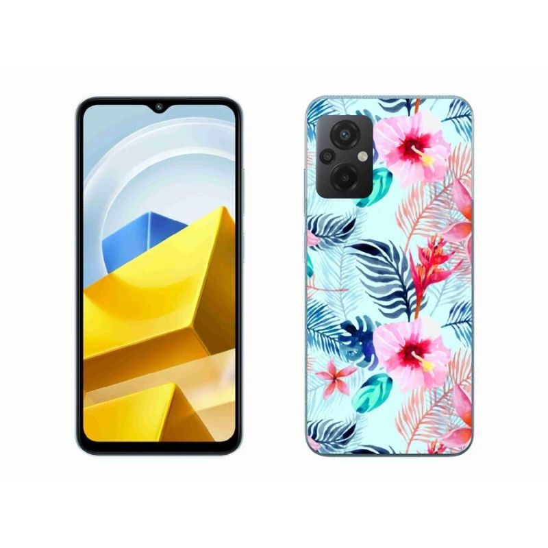 Gélový kryt mmCase na mobil Xiaomi Poco M5 4G - kvety