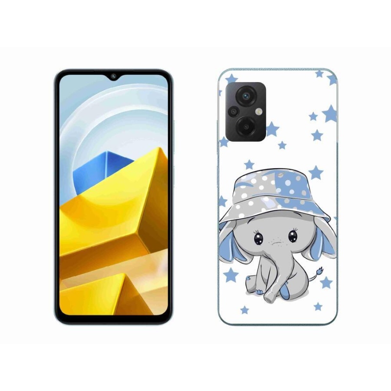 Gélový kryt mmCase na mobil Xiaomi Poco M5 4G - modrý slon