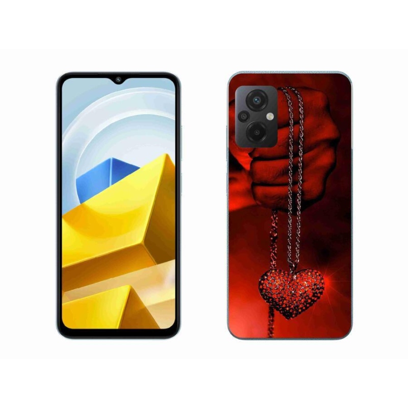 Gélový kryt mmCase na mobil Xiaomi Poco M5 4G - náhrdelník