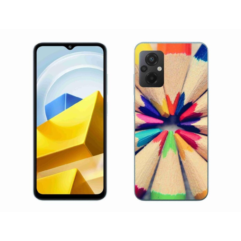 Gélový kryt mmCase na mobil Xiaomi Poco M5 4G - pastelky