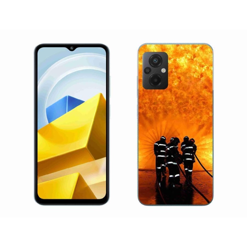Gélový kryt mmCase na mobil Xiaomi Poco M5 4G - požiar