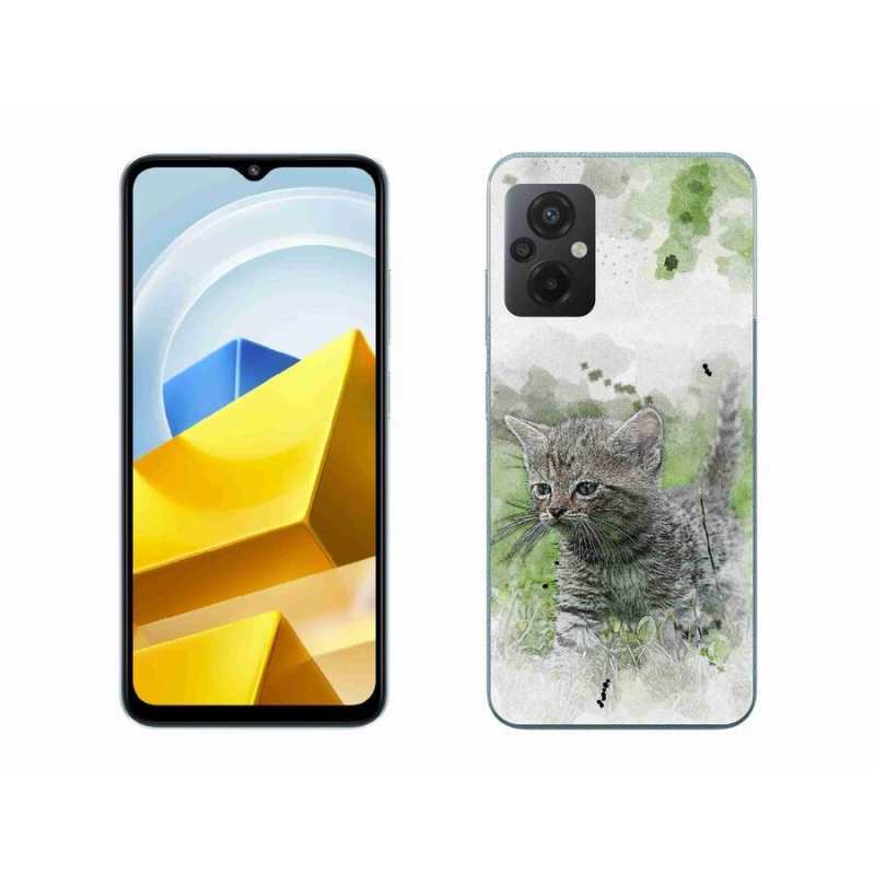 Gélový kryt mmCase na mobil Xiaomi Poco M5 4G - roztomilé mačiatko 1