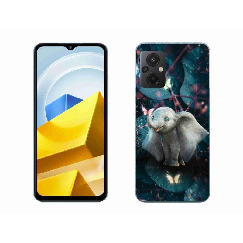 Gélový kryt mmCase na mobil Xiaomi Poco M5 4G - roztomilý slon