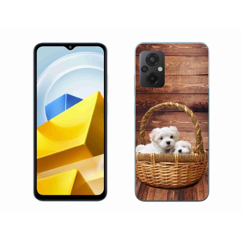 Gélový kryt mmCase na mobil Xiaomi Poco M5 4G - šteniatka