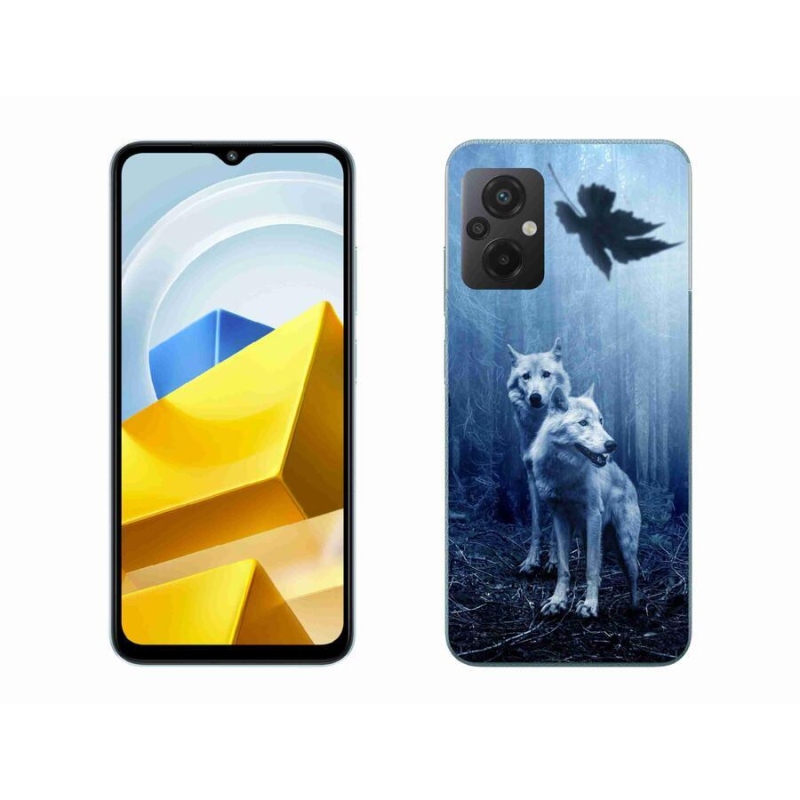 Gélový kryt mmCase na mobil Xiaomi Poco M5 4G - vlci v lese