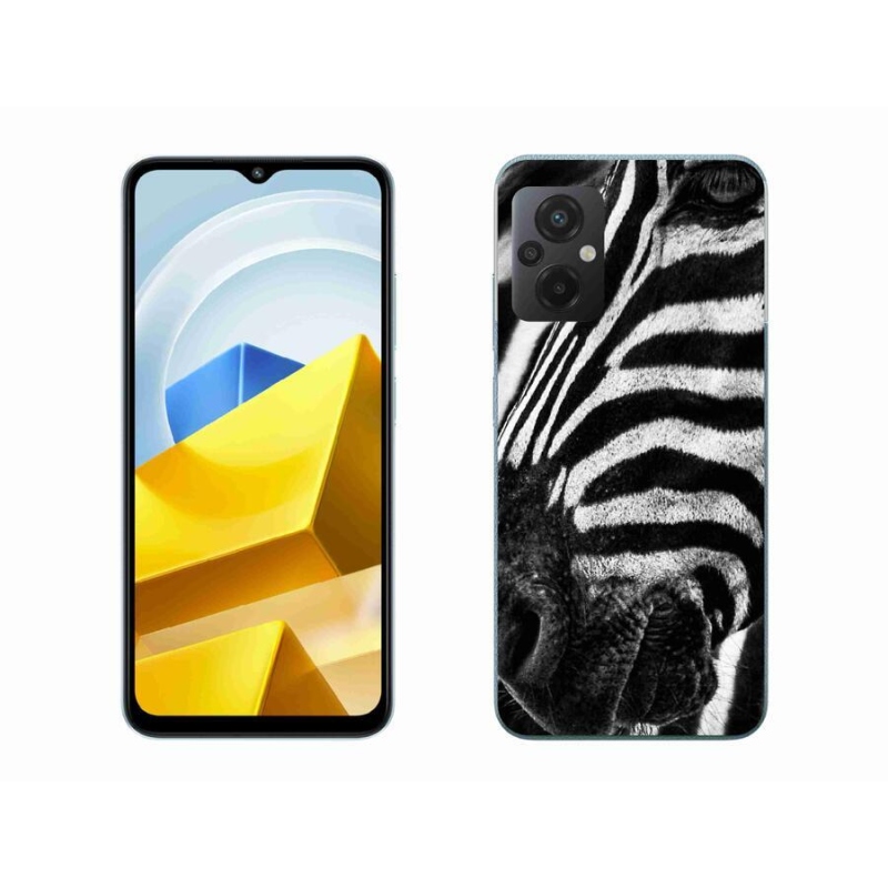 Gélový kryt mmCase na mobil Xiaomi Poco M5 4G - zebra