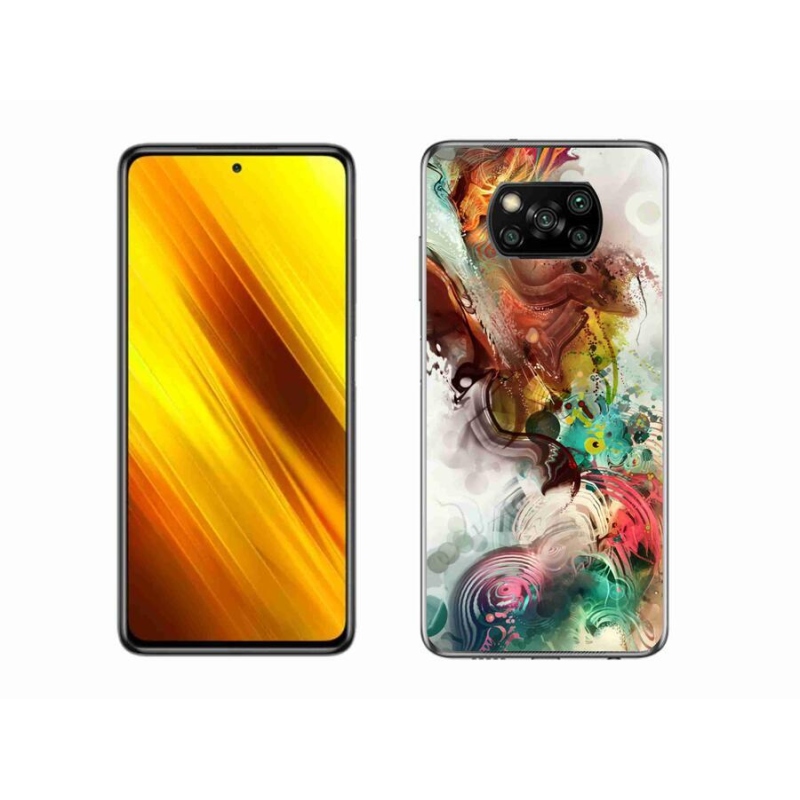 Gélový kryt mmCase na mobil Xiaomi Poco X3 - abstrakt 1