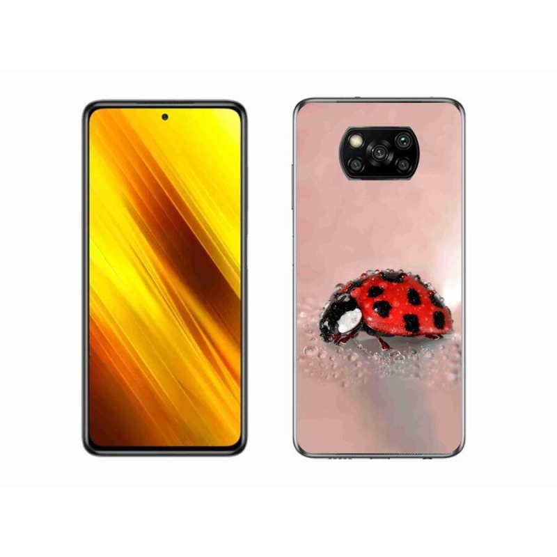 Gélový kryt mmCase na mobil Xiaomi Poco X3 - lienka