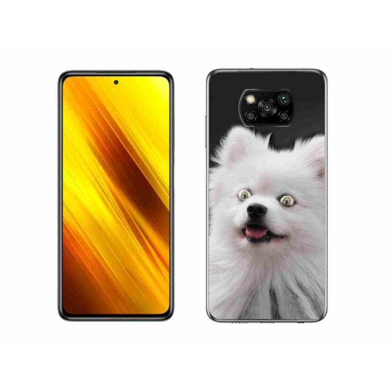 Gélový kryt mmCase na mobil Xiaomi Poco X3 - biely špic