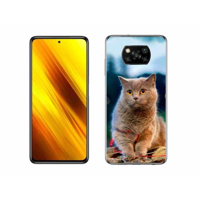 Gélový kryt mmCase na mobil Xiaomi Poco X3 - britská modrá 2