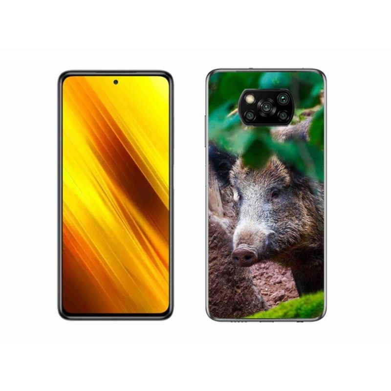 Gélový kryt mmCase na mobil Xiaomi Poco X3 - divoké prasa