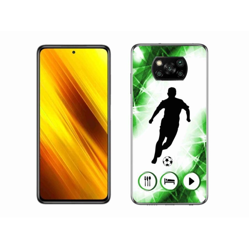 Gélový kryt mmCase na mobil Xiaomi Poco X3 - futbalista