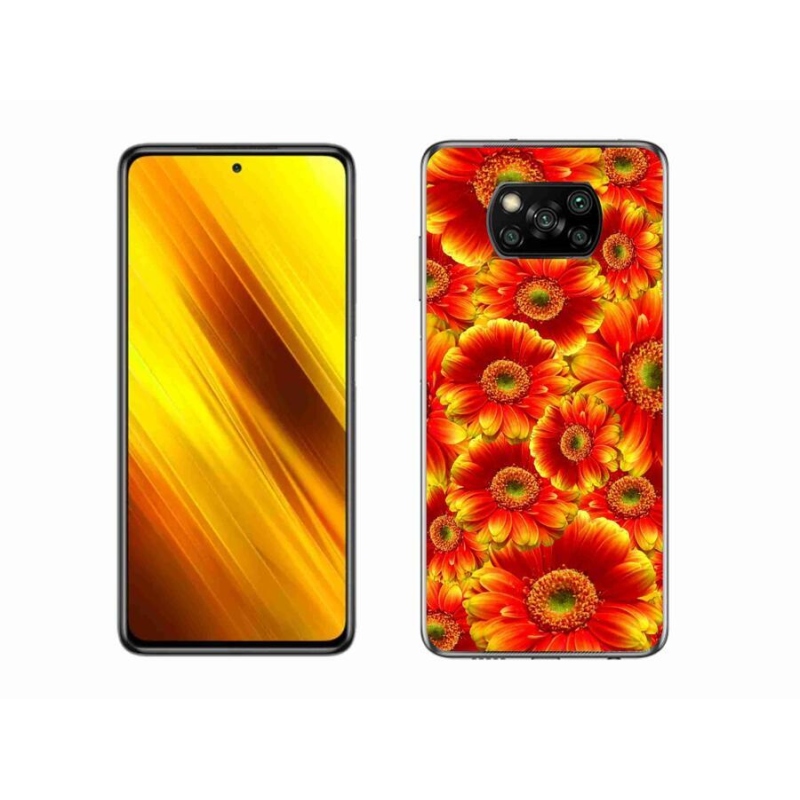 Gélový kryt mmCase na mobil Xiaomi Poco X3 - gerbera 1