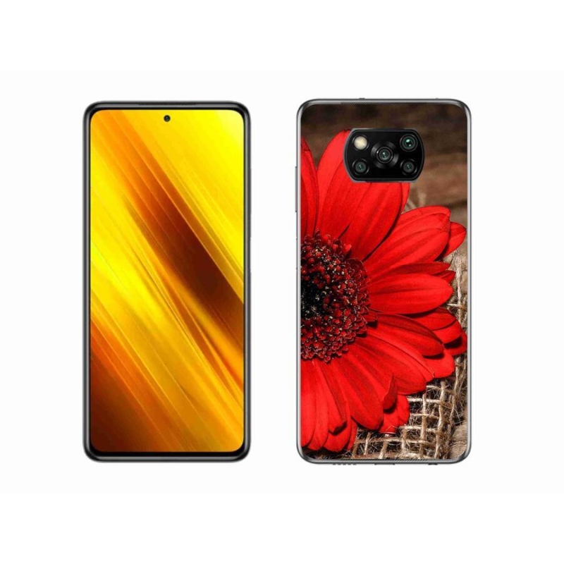 Gélový kryt mmCase na mobil Xiaomi Poco X3 - gerbera