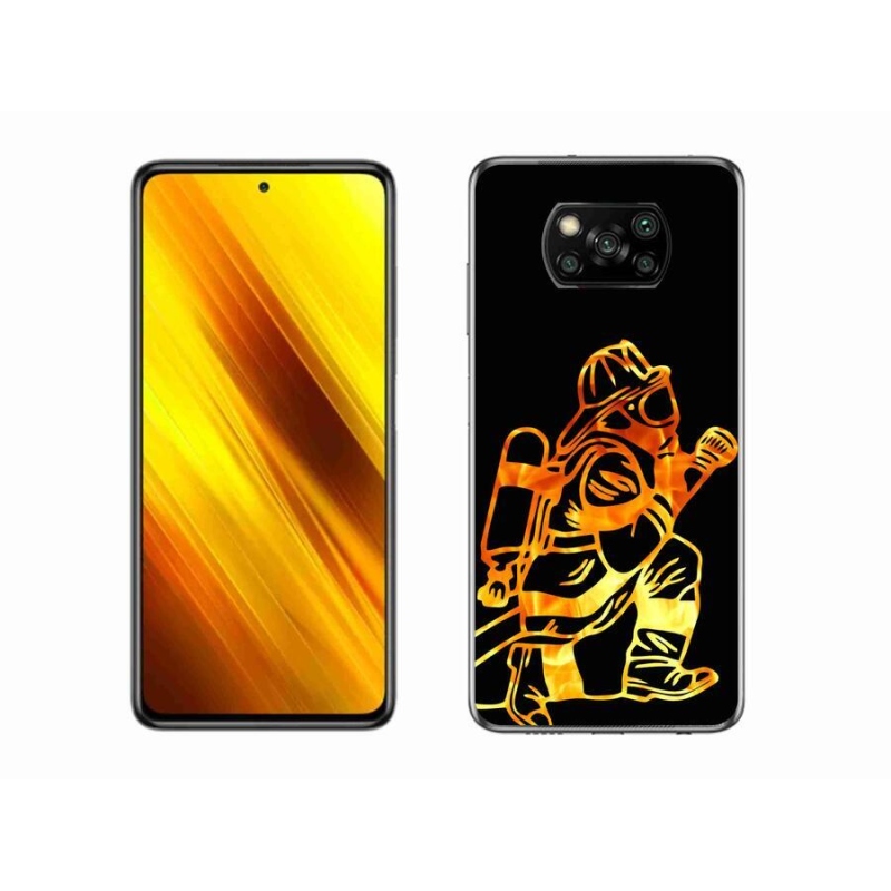 Gélový kryt mmCase na mobil Xiaomi Poco X3 - hasič 1