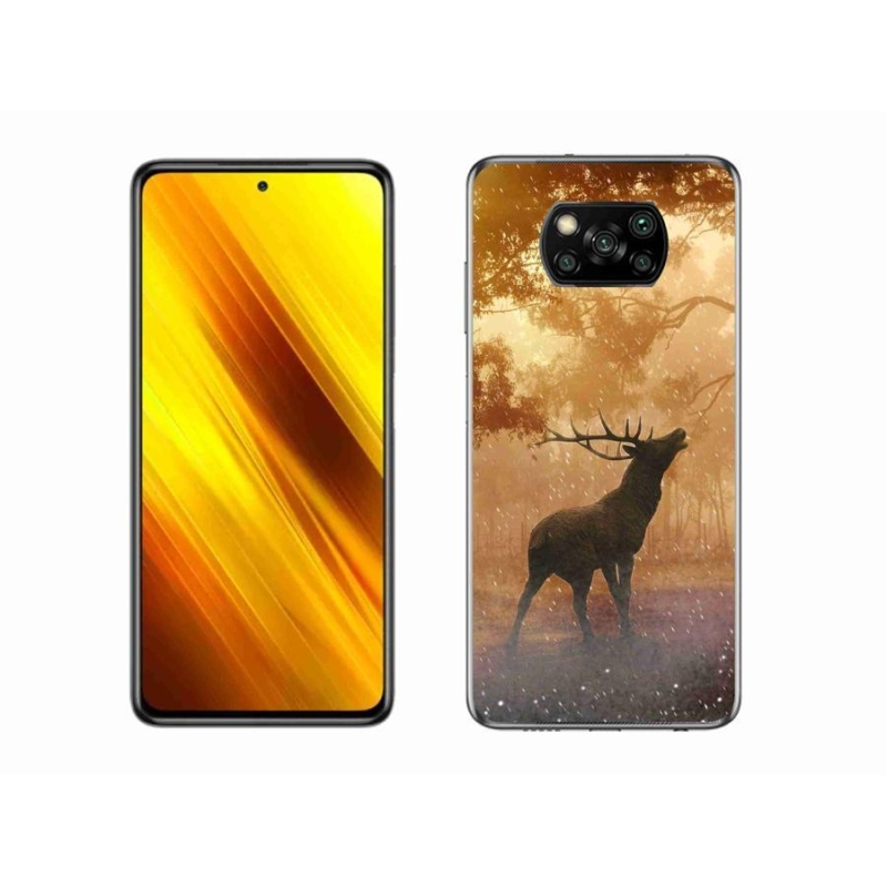 Gélový kryt mmCase na mobil Xiaomi Poco X3 - jeleň v ruji