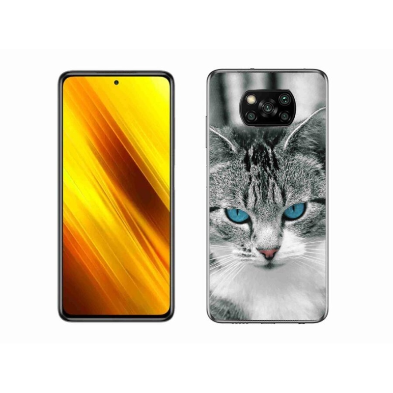 Gélový kryt mmCase na mobil Xiaomi Poco X3 - mačacie pohľad 1