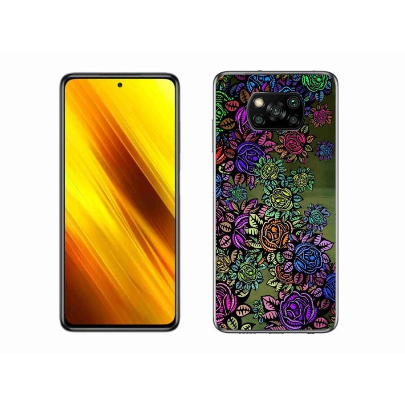 Gélový kryt mmCase na mobil Xiaomi Poco X3 - kvety 6