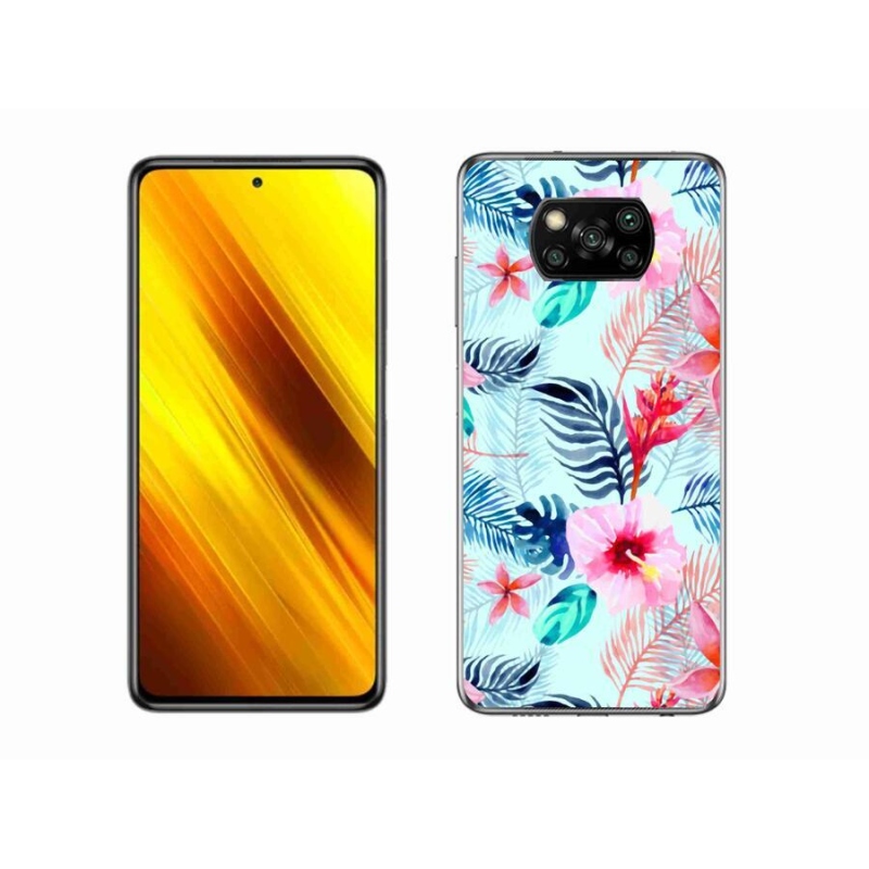 Gélový kryt mmCase na mobil Xiaomi Poco X3 - kvety