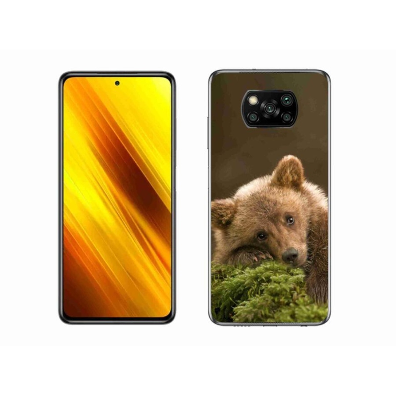 Gélový kryt mmCase na mobil Xiaomi Poco X3 - medveď