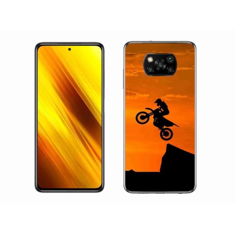 Gélový kryt mmCase na mobil Xiaomi Poco X3 - motocross