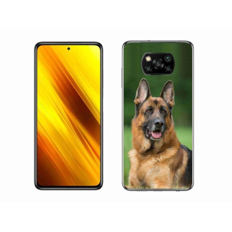 Gélový kryt mmCase na mobil Xiaomi Poco X3 - nemecký ovčiak