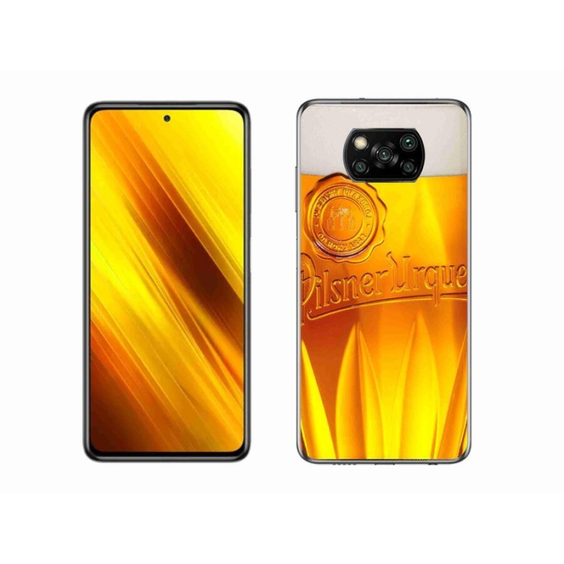 Gélový kryt mmCase na mobil Xiaomi Poco X3 - pivo