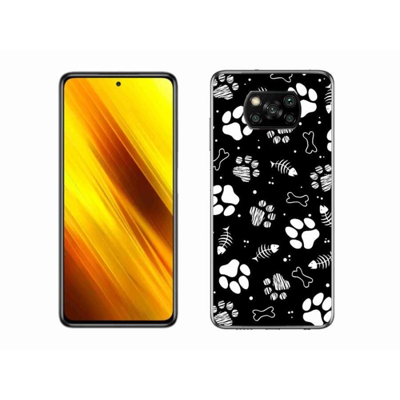 Gélový kryt mmCase na mobil Xiaomi Poco X3 Pro - psie labky