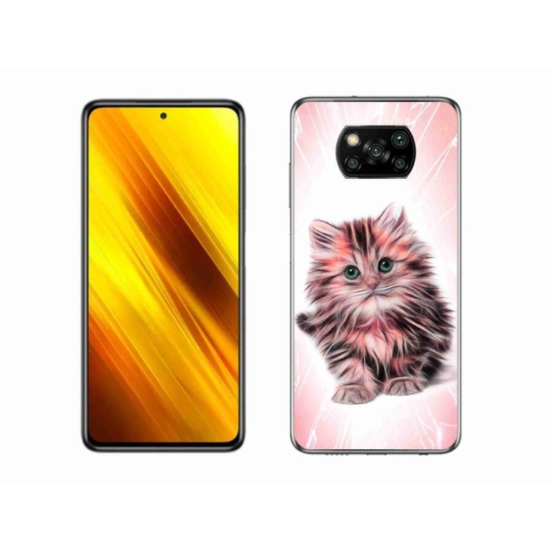 Gélový kryt mmCase na mobil Xiaomi Poco X3 Pro - roztomilé mačiatko