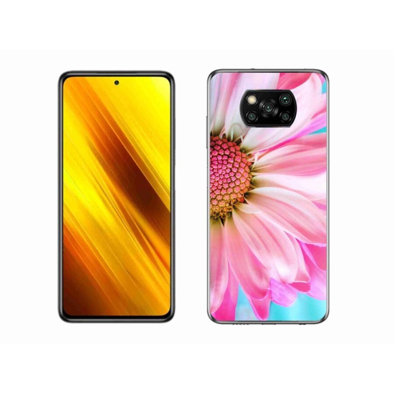 Gélový kryt mmCase na mobil Xiaomi Poco X3 Pro - ružová kvetina