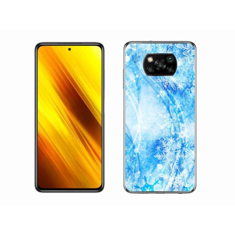 Gélový kryt mmCase na mobil Xiaomi Poco X3 Pro - snehové vločky