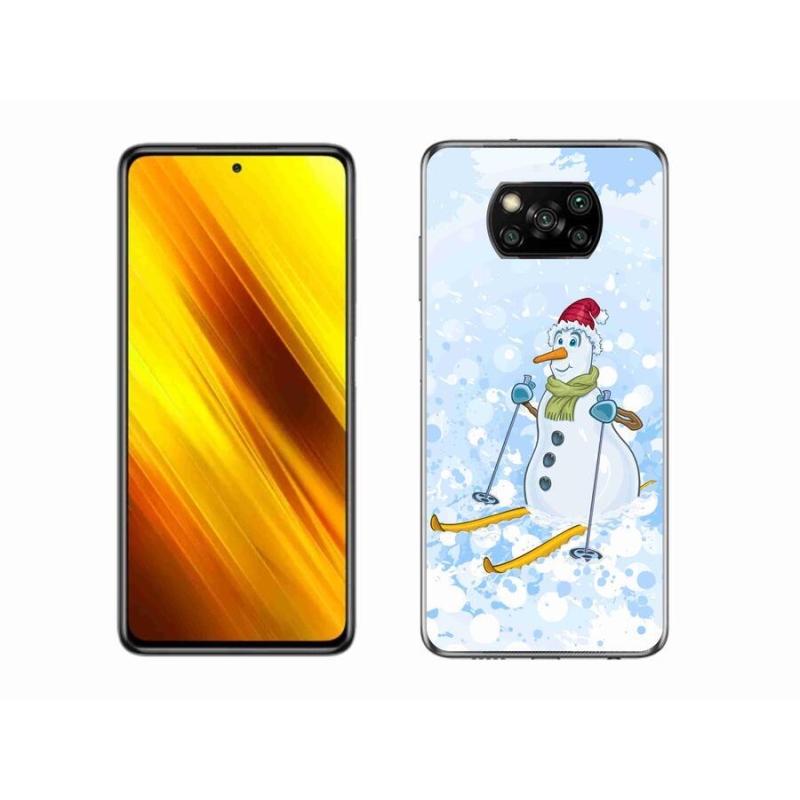 Gélový kryt mmCase na mobil Xiaomi Poco X3 Pro - snehuliak