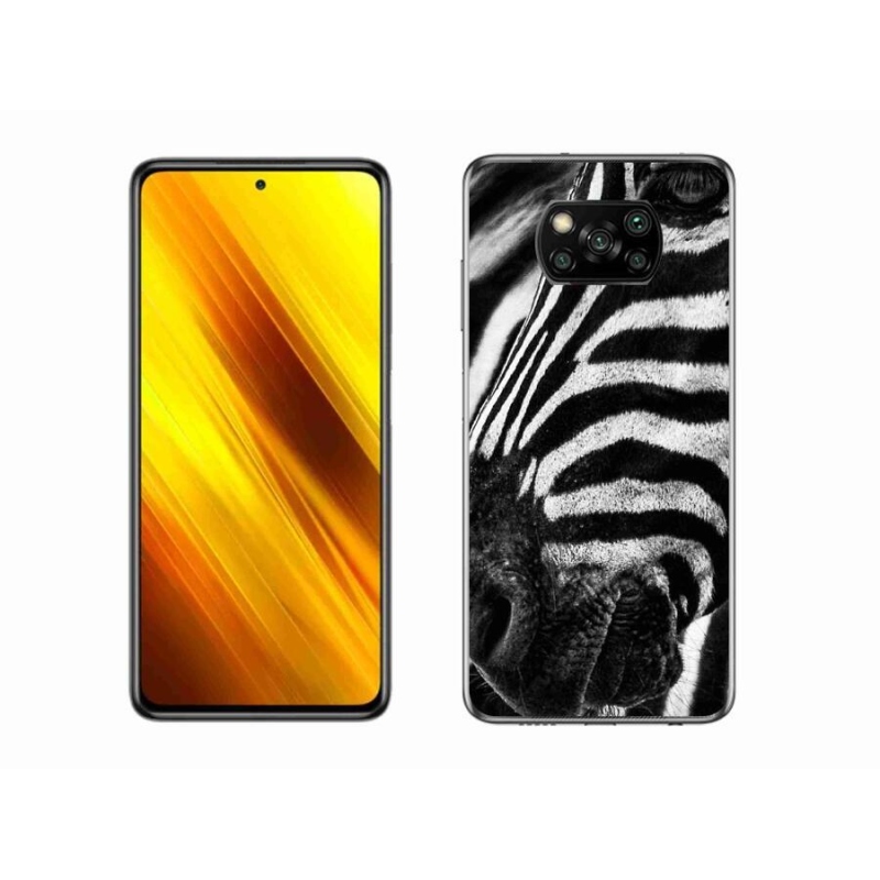 Gélový kryt mmCase na mobil Xiaomi Poco X3 Pro - zebra