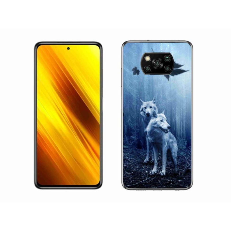 Gélový kryt mmCase na mobil Xiaomi Poco X3 - vlci v lese