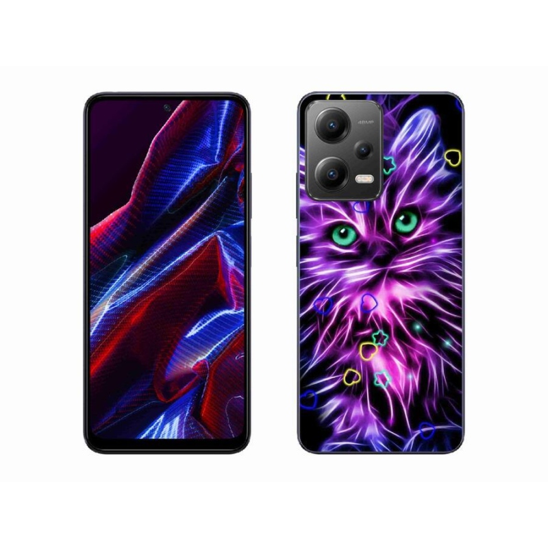 Gélový kryt mmCase na mobil Xiaomi Poco X5 5G - abstraktná mačka