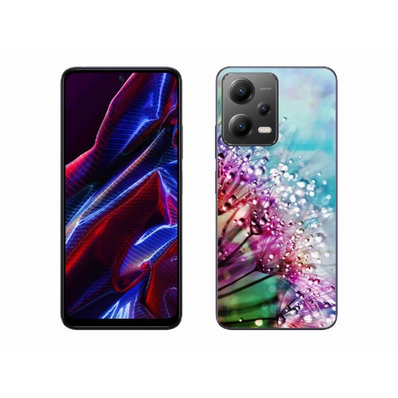 Gélový kryt mmCase na mobil Xiaomi Poco X5 5G - farebné kvety