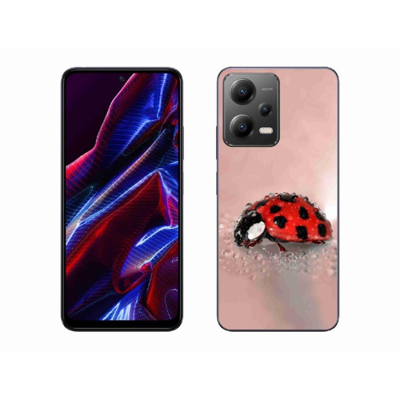 Gélový kryt mmCase na mobil Xiaomi Poco X5 5G - lienka