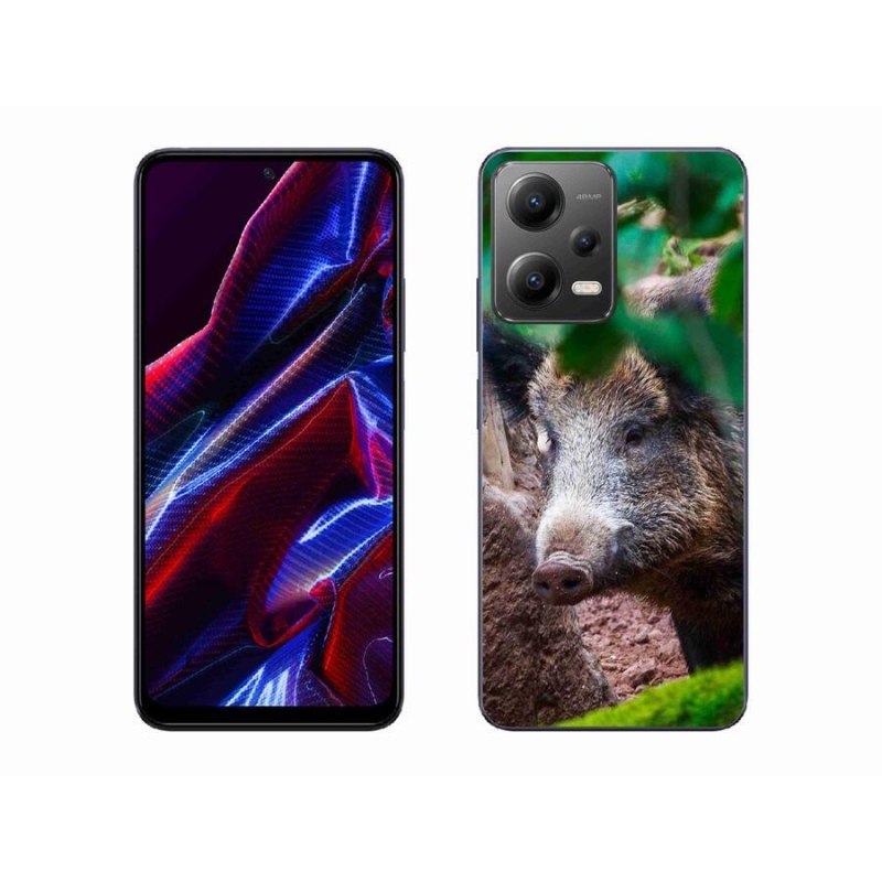 Gélový kryt mmCase na mobil Xiaomi Poco X5 5G - divoké prasa