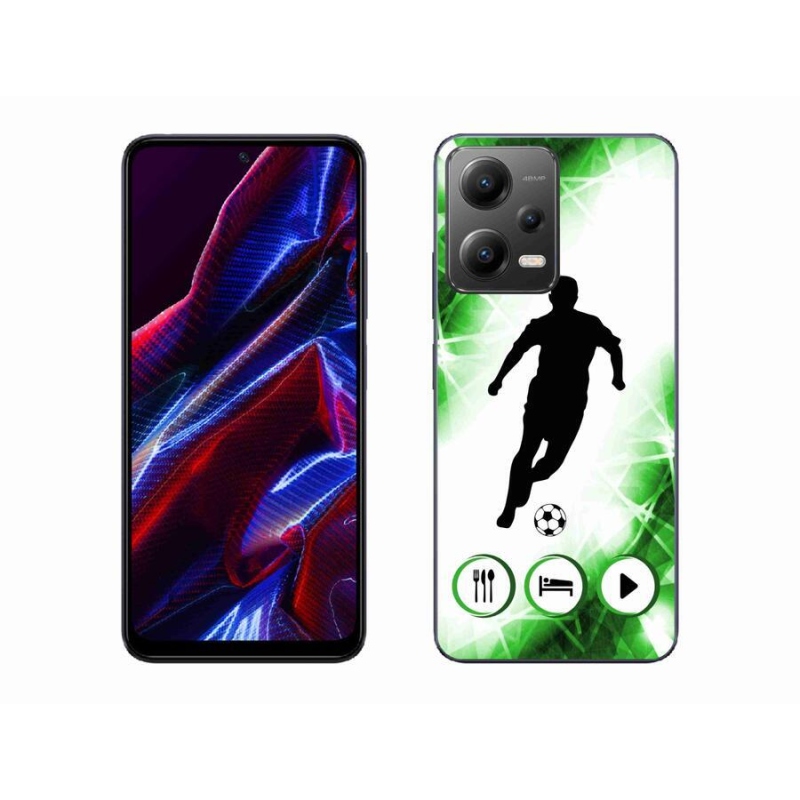 Gélový kryt mmCase na mobil Xiaomi Poco X5 5G - futbalista