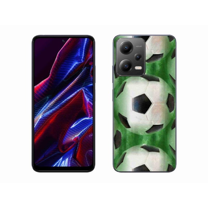 Gélový kryt mmCase na mobil Xiaomi Poco X5 5G - futbalová lopta